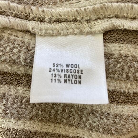 Vintage St. John Sport Marie Gray Wool Viscose Tan Full Zip Sweater Medium‎ - Picture 6 of 7